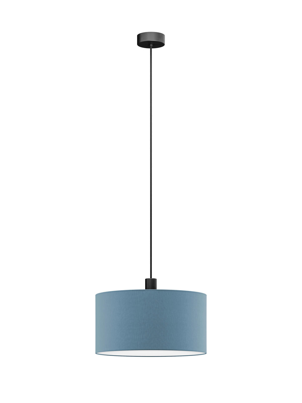 FÜGGŐLÁMPA 50/130 cm  - kék, Basics, műanyag/textil (50/130cm)