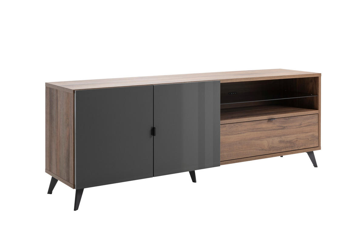 TV-ELEMENT  - Design, kovina/leseni material (179/43/64,6cm) - Carryhome