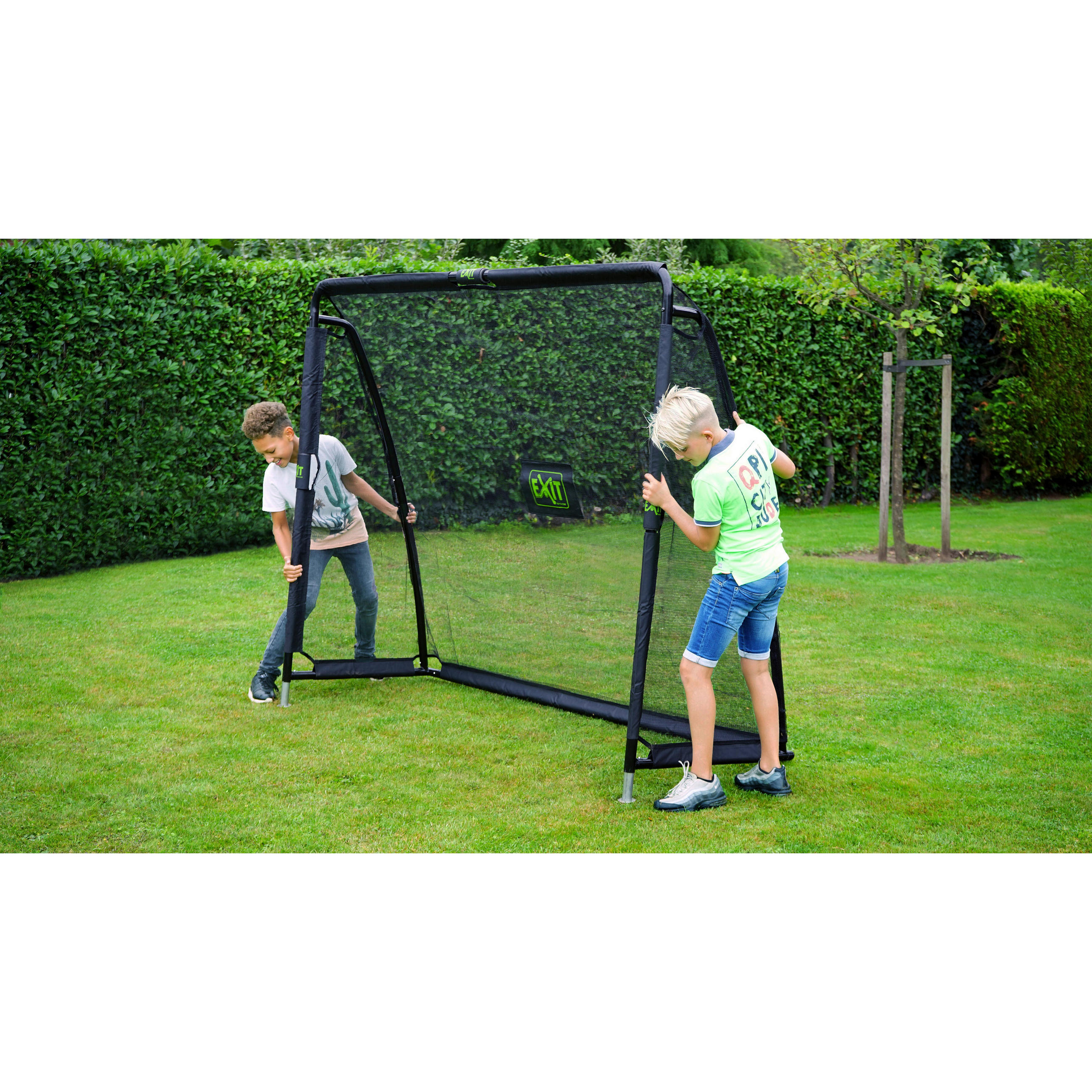 FUßBALLTOR EXIT COPPA - Schwarz, KONVENTIONELL, Kunststoff/Metall (220/170/170cm) - EXIT Toys