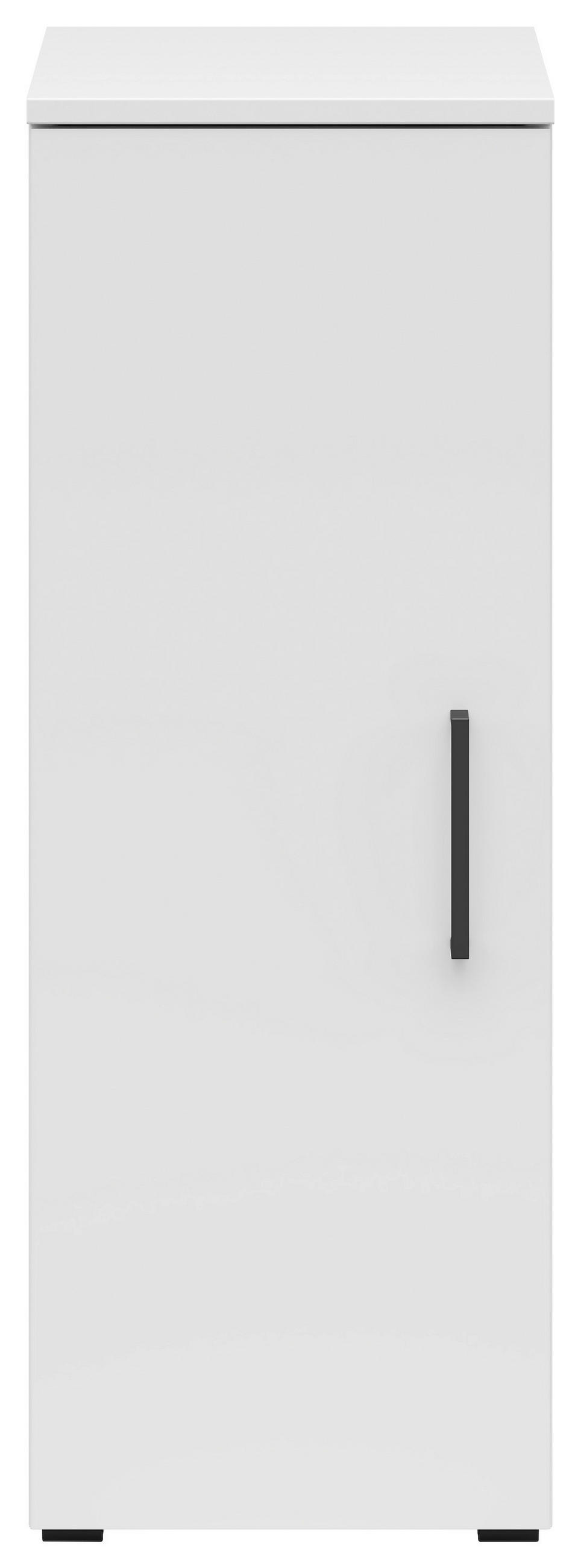 VÍCEÚČELOVÁ SKŘÍŇ, bílá, 30/83/40 cm - bílá/černá, Moderní, kompozitní dřevo/plast (30/83/40cm) - Carryhome