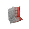 SESSELAUFLAGENSET Ornament  - Rot/Hellgrau, Basics, Textil (50/7/110cm)