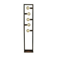 STEHLEUCHTE  30/160/15 cm   - Braun, LIFESTYLE, Metall (30/160/15cm) - Searchlight