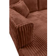 ECKSOFA Bronzefarben Cord  - Schwarz/Bronzefarben, MODERN, Holz/Textil (208/322cm) - Carryhome