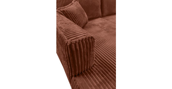 ECKSOFA Bronzefarben Cord  - Schwarz/Bronzefarben, MODERN, Holz/Textil (208/322cm) - Carryhome