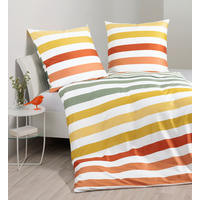 POSTELJNINA mako saten temno rumena  - temno rumena, Konvencionalno, tekstil (135cm) - Janine