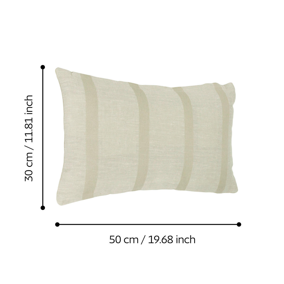 ZIERKISSEN  30/50 cm   - Beige, Basics, Textil (30/50cm) - Eglo