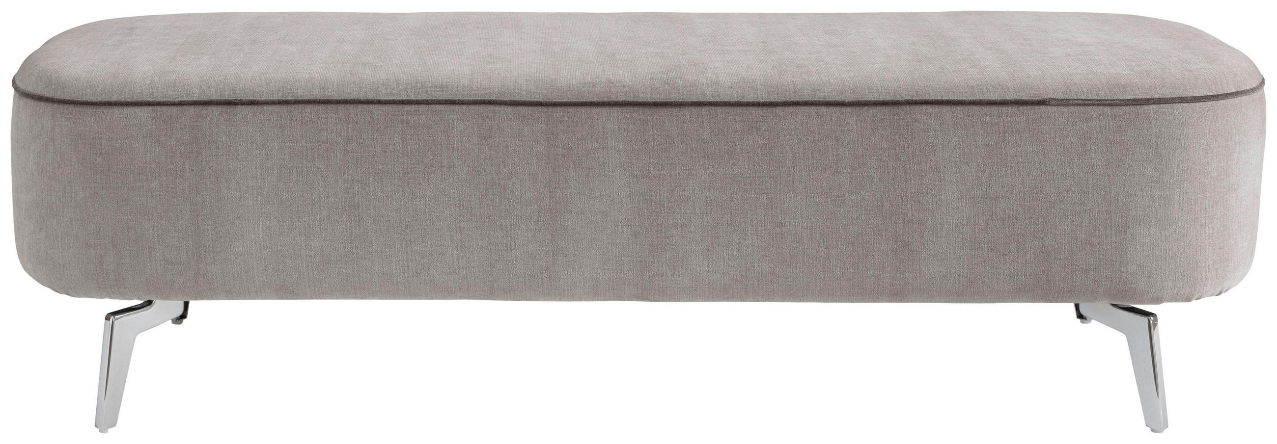 BETTBANK Chenille Grau, Dunkelgrau  - Dunkelgrau/Schwarz, KONVENTIONELL, Textil/Metall (157/45/53cm) - Beldomo - Sleep