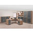 AKTENREGAL Sonoma Eiche - Silberfarben/Sonoma Eiche, Design, Holz/Kunststoff (42.1/109.7/40cm)