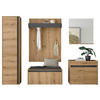 GARDEROBE 6-teilig  in 260/200/40 cm  - Eichefarben/Anthrazit, Design, Holzwerkstoff/Textil (260/200/40cm) - Modante