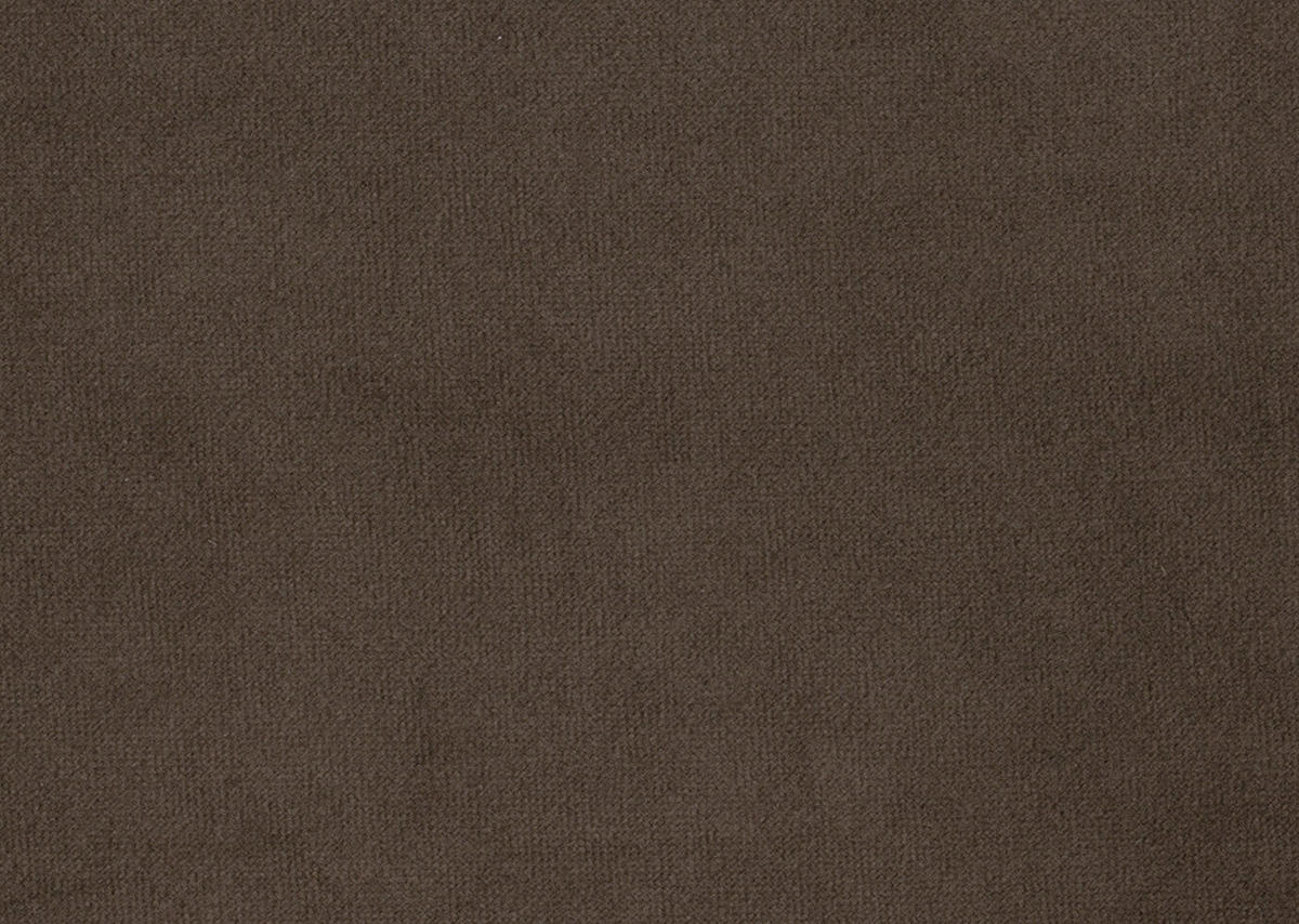 ECKSOFA in Velours Braun  - Schwarz/Braun, Design, Textil/Metall (306/179cm) - Beldomo System
