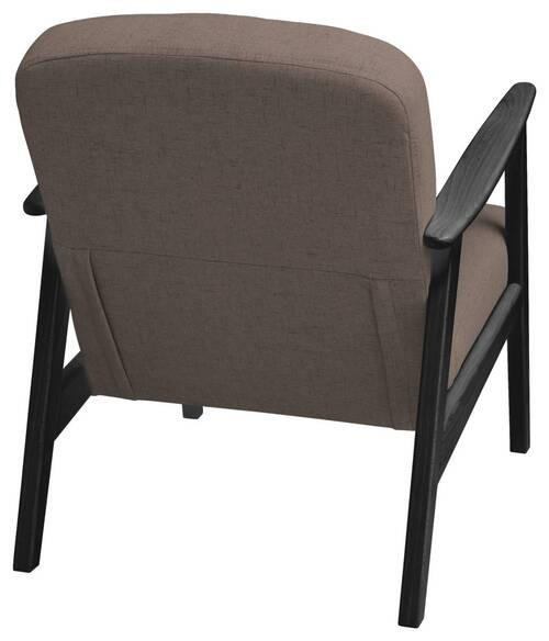 SESSEL Webstoff Schwarz, Hellbraun    - Hellbraun/Schwarz, Natur, Holz/Textil (63/78/78cm) - Livetastic
