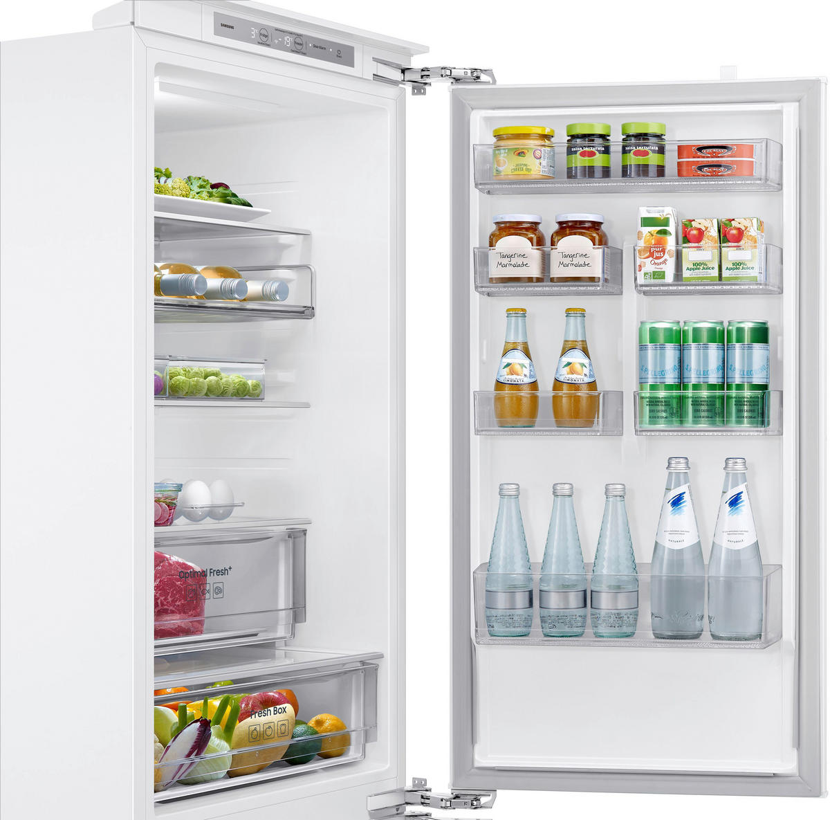 KÜHL-GEFRIER-KOMBINATION 54,0/177,5/55,0 cm BRB80F26ADF0EF  - Weiß, Basics, Glas/Kunststoff (54,0/177,5/55,0cm) - Samsung