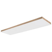 LED-DECKENLEUCHTE 120/30/7,5 cm   - Dunkelbraun/Opal, Natur, Holzwerkstoff/Kunststoff (120/30/7,5cm) - Globo