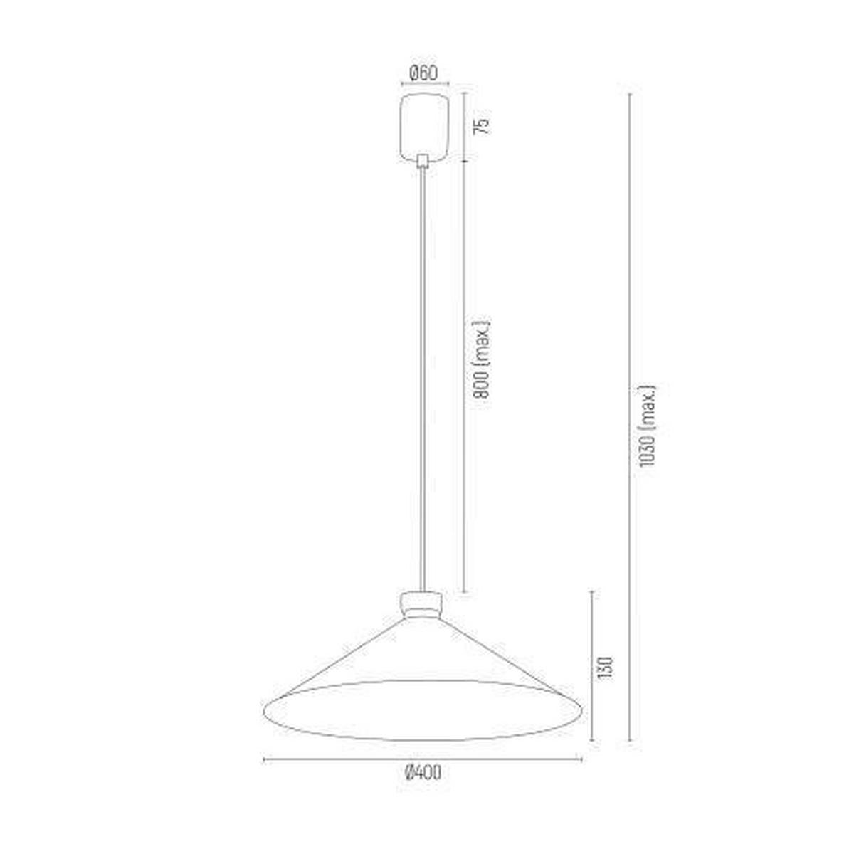 HÄNGELEUCHTE Argon Nashville 103/40/40 cm   - Goldfarben/Schwarz, Basics, Metall (103/40/40cm)