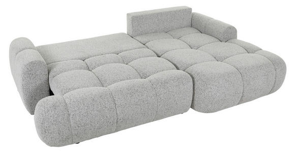 ECKSOFA Greige Flachgewebe - Greige/Schwarz, KONVENTIONELL, Kunststoff/Textil (276/175cm) - Carryhome