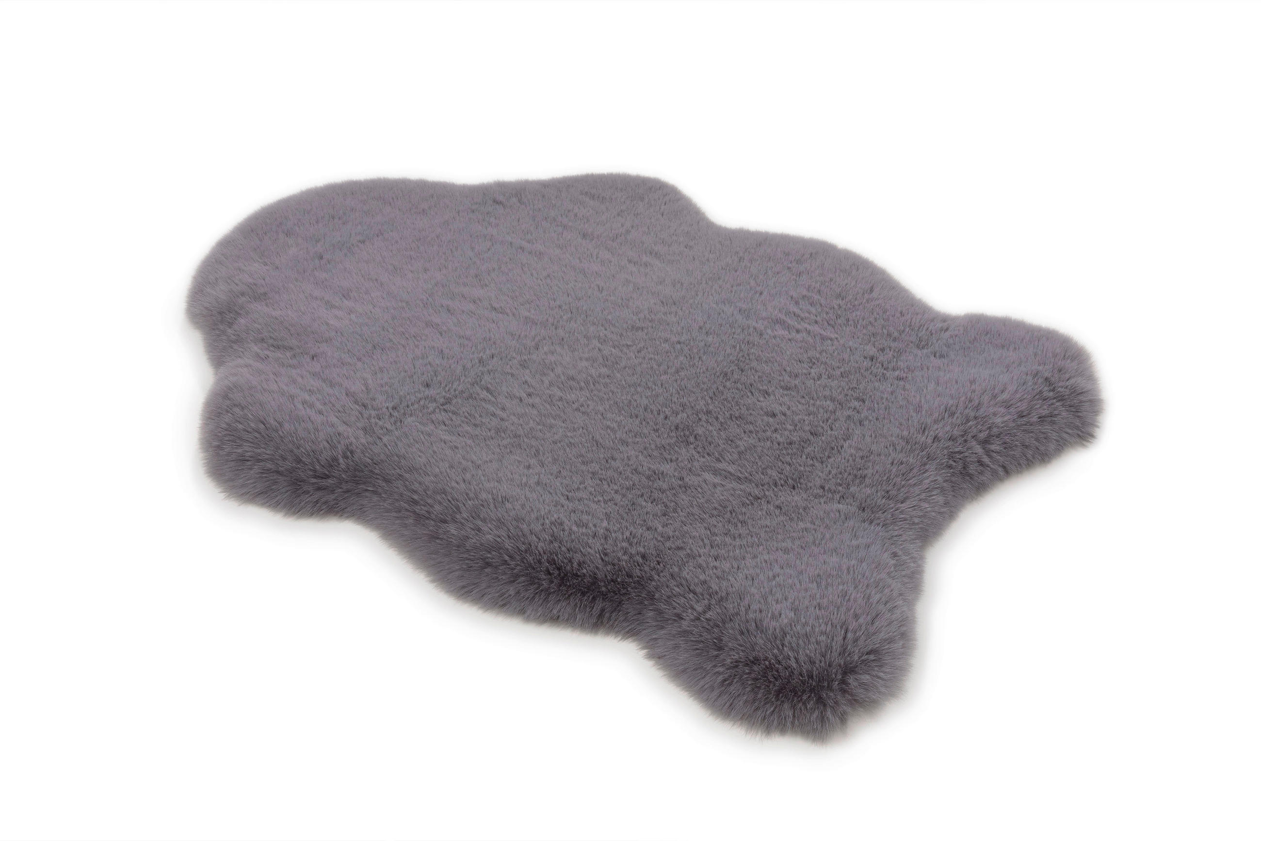 KUNSTFELL 55/80 cm Tender Deluxe Anthrazit  - Anthrazit, KONVENTIONELL, Textil (55/80cm) - Schöner Wohnen
