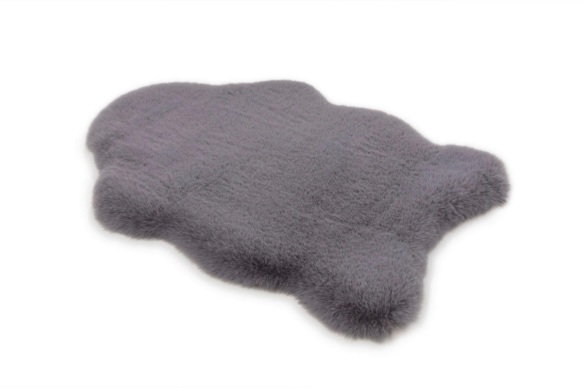 KUNSTFELL 55/80 cm Tender Deluxe  - Anthrazit, KONVENTIONELL, Textil (55/80cm) - Schöner Wohnen