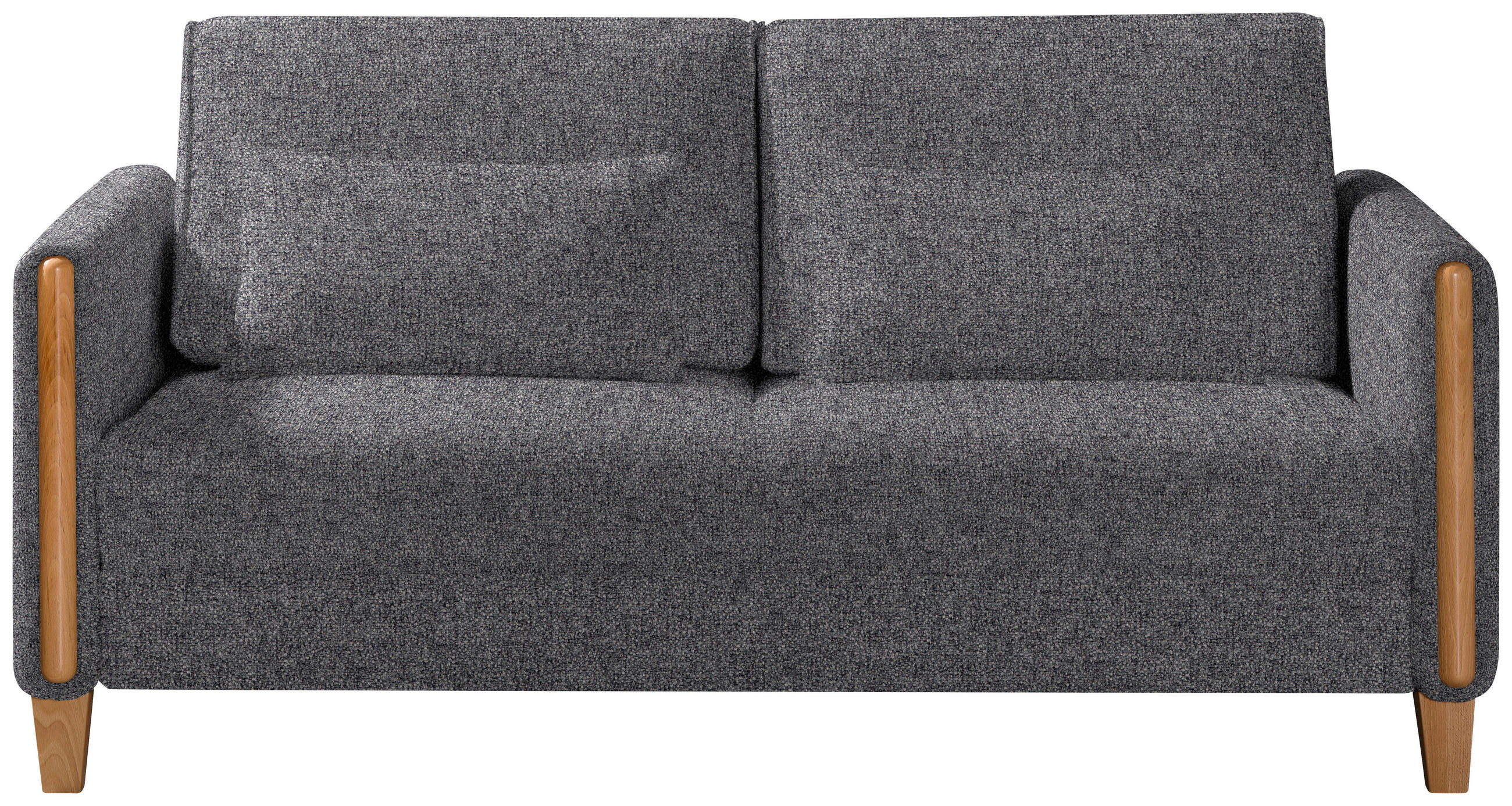 SCHLAFSOFA Webstoff Braun, Buchefarben  - Buchefarben/Braun, Design, Holz/Textil (174/88/104cm) - Niels Andersson