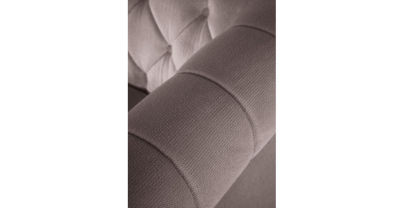 ECKSOFA Schlammfarben Plüsch  - Schlammfarben/Dunkelbraun, Design, Holz/Textil (260/160cm) - Carryhome