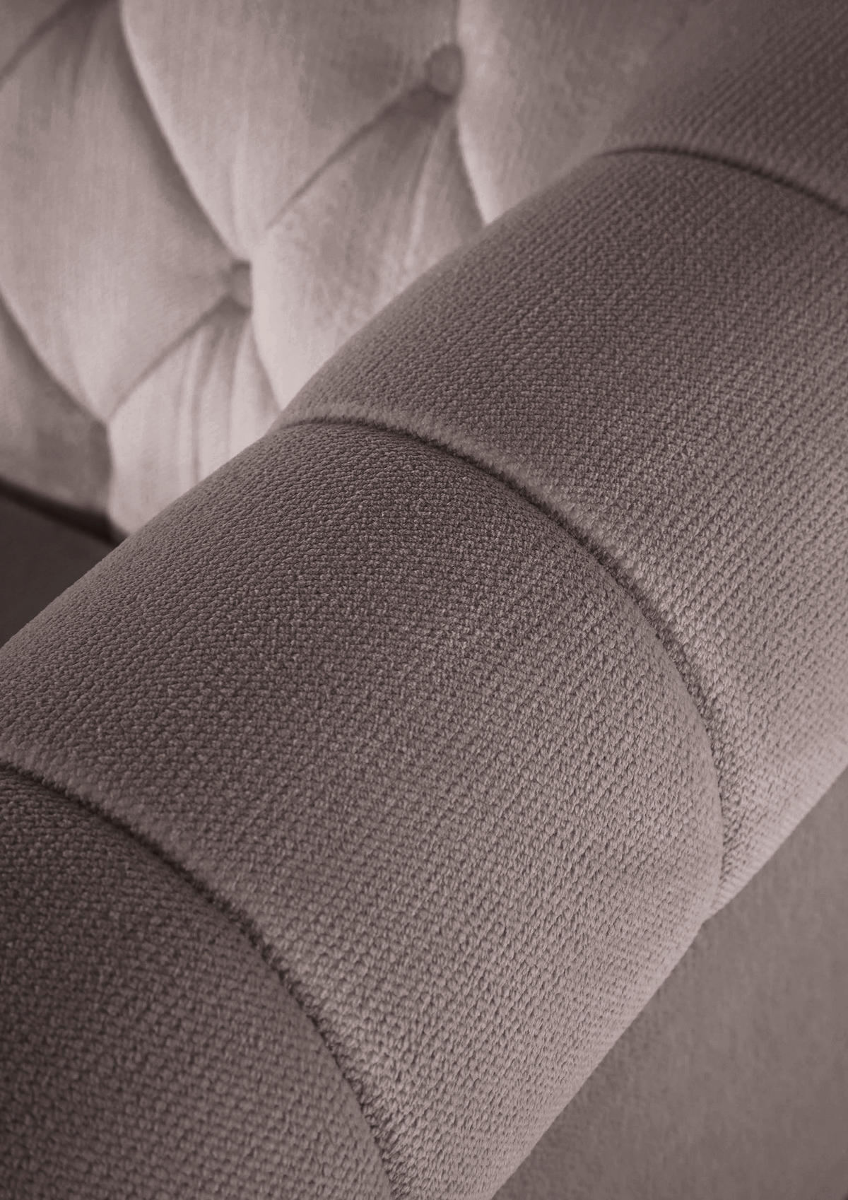 ECKSOFA in Plüsch Schlammfarben  260/160 cm  - Schlammfarben/Dunkelbraun, Design, Holz/Textil (260/160cm) - MID.YOU