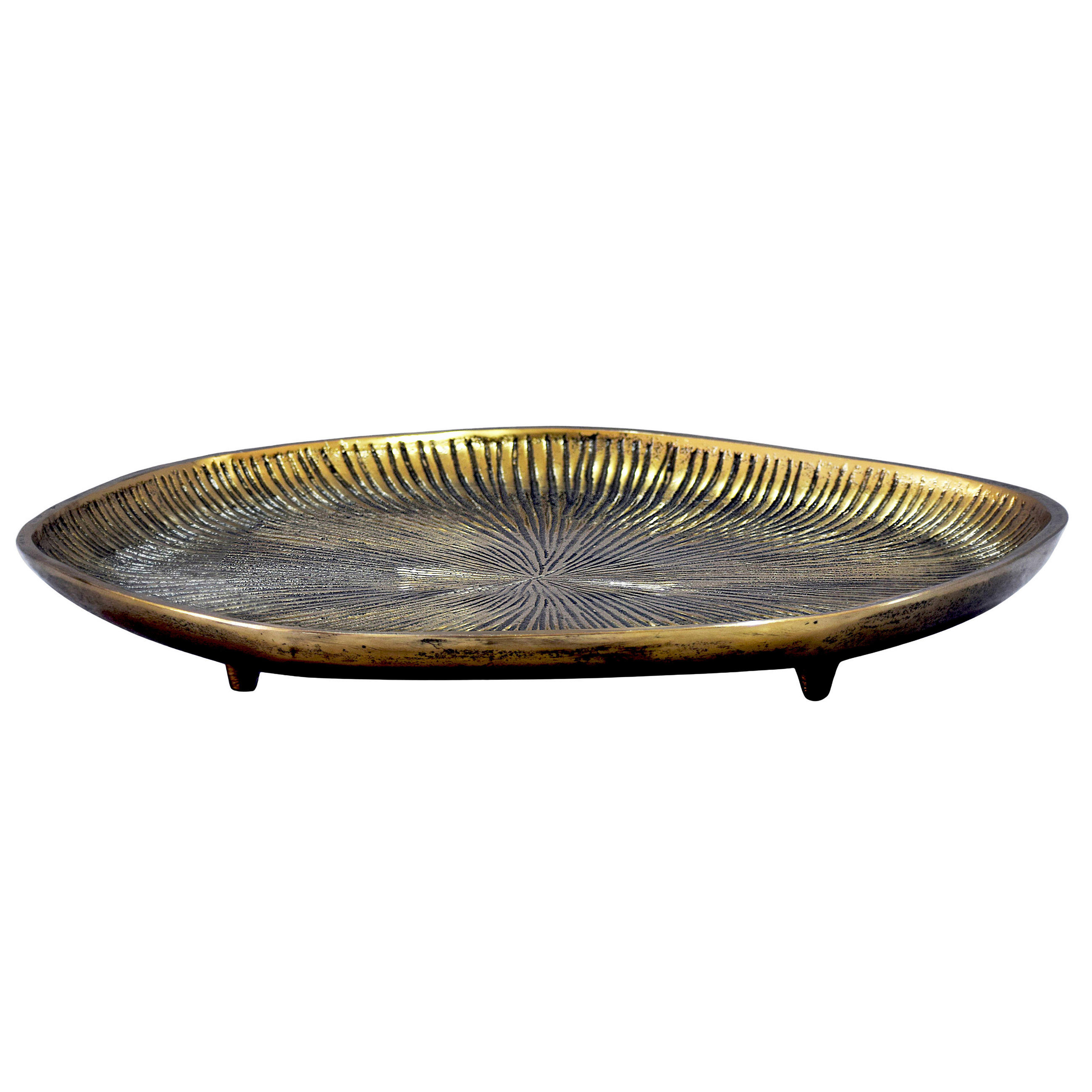DEKOSCHALE - Goldfarben, Design, Metall (40/5/40cm) - Livetastic