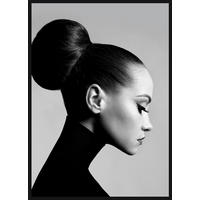 TIŠTĚNÉ OBRAZY NA PLÁTNĚ, ženy, 51,2/71,2 cm  - černá/vícebarevná, Basics, kompozitní dřevo (51,2/71,2cm) - Monee