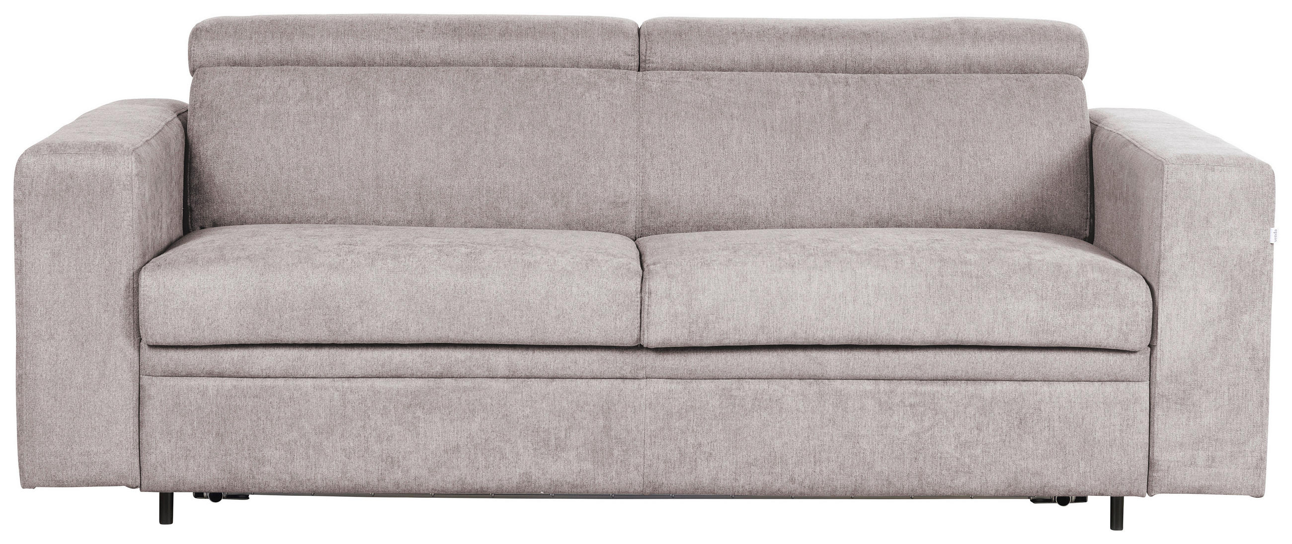 ROZKLÁDACÍ POHOVKA S MATRACÍ, textil, kašmírová - černá/kašmírová, Konvenční, textil/plast (206/83-100/100cm) - Novel