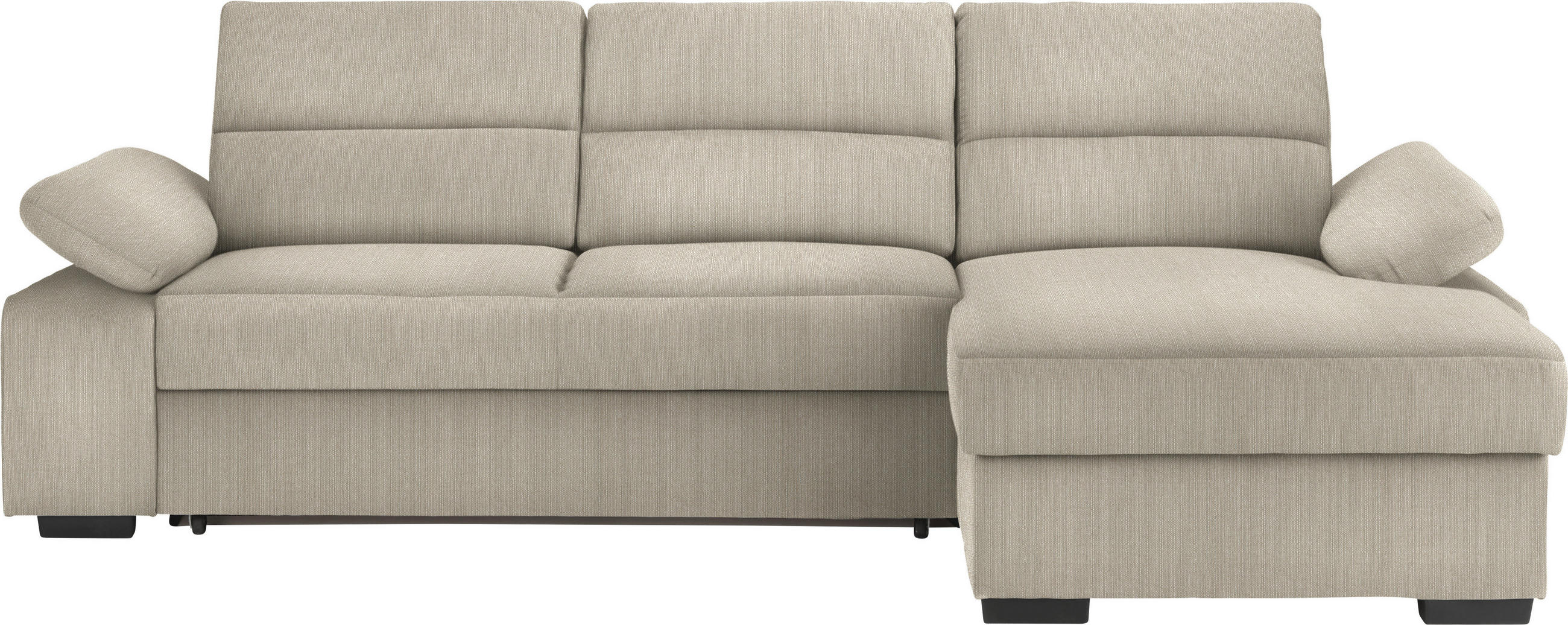 ECKSOFA Beige Webstoff 