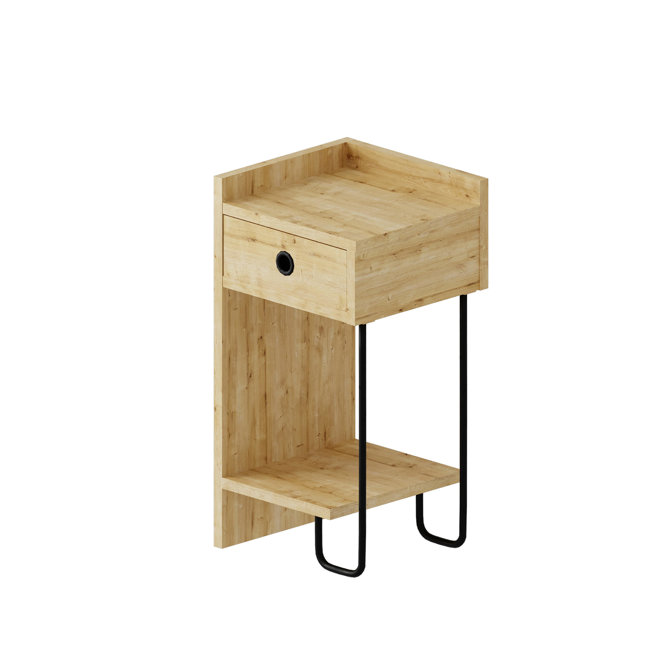 Livetastic Kindernachtschrank Eiche 32x61x30 cm