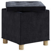 SITZBOXTextil Anthrazit  - Anthrazit/Braun, Modern, Holzwerkstoff/Textil (38/40/38cm) - MID.YOU