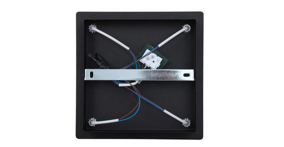 HÄNGELEUCHTE 25,5/25,5/41 cm - Schwarz, Trend, Glas/Metall (25,5/25,5/41cm) - Novel