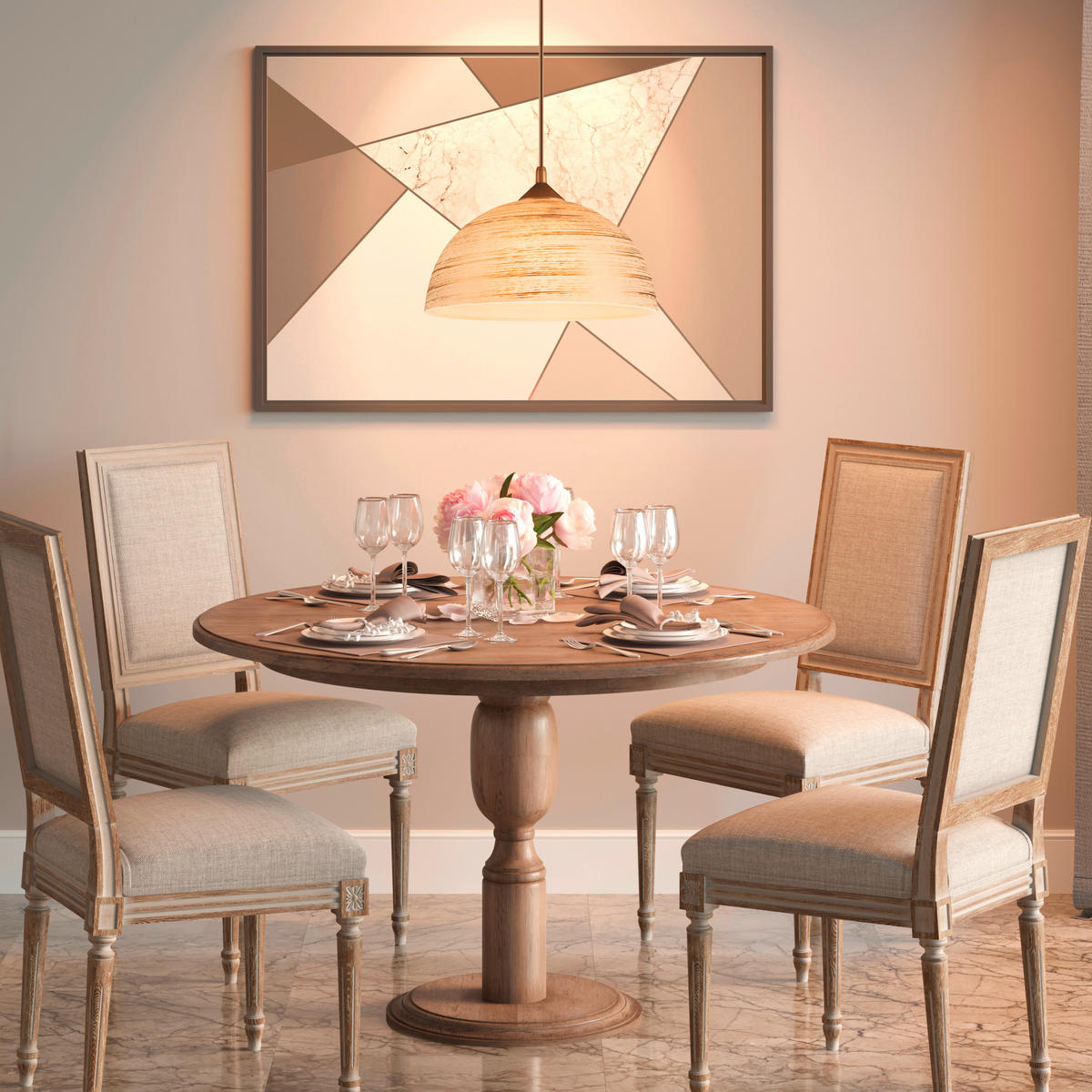 PENDELLEUCHTE 30/70 cm  - Goldfarben, Basics, Glas/Kunststoff (30/70cm)