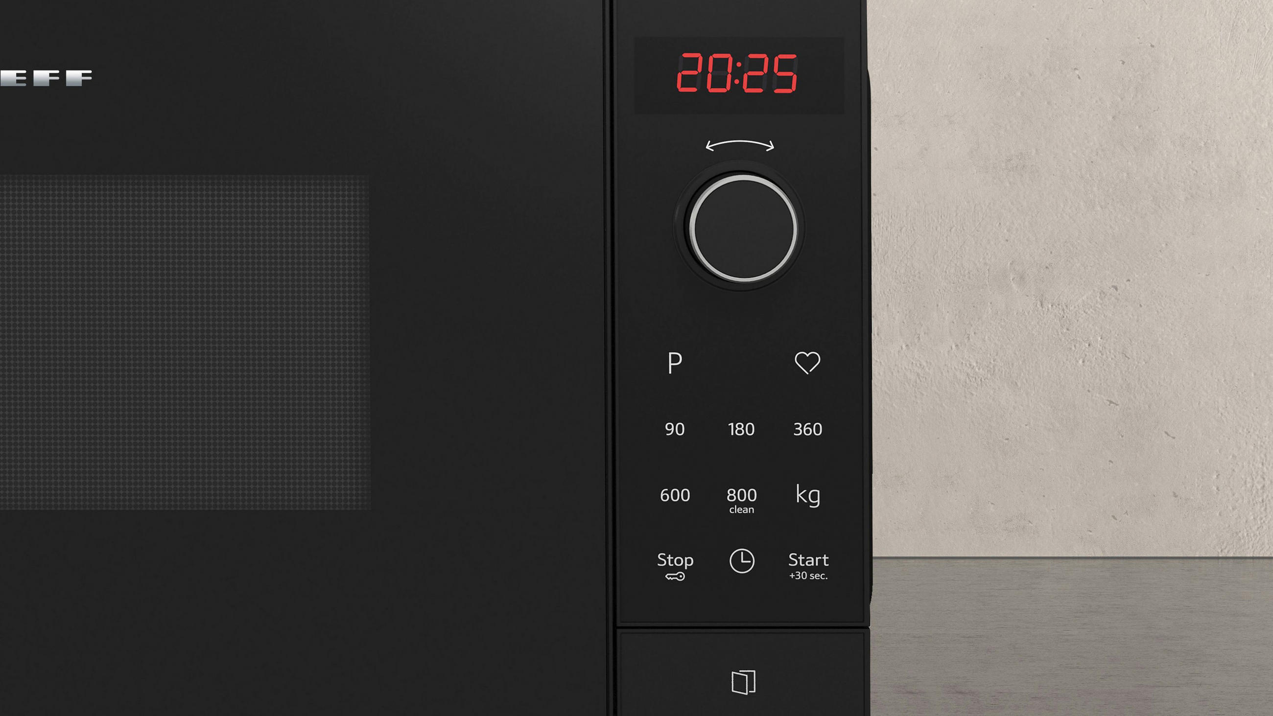 MIKROWELLE FLAWG20S2  - Schwarz, Basics, Glas/Metall (44,2/26,0/345cm) - Neff