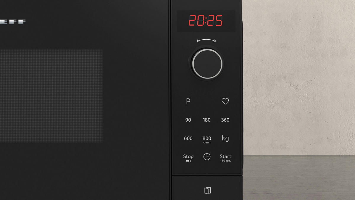 MIKROWELLE FLAWG20S2  - Schwarz, Basics, Glas/Metall (44,2/26,0/345cm) - Neff