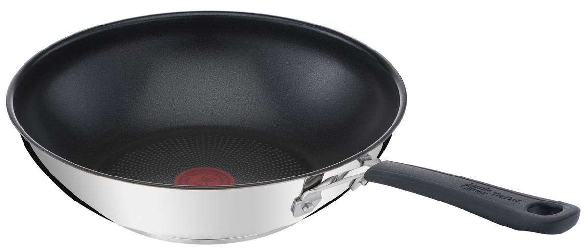 WOKPANNA 28 cm  - stålfärgad, Design, metall/plast (28cm) - Tefal
