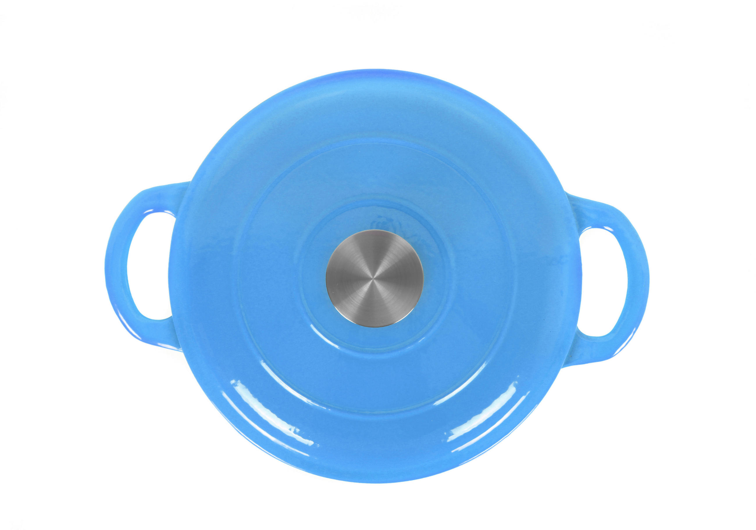 Thumbnail - Echtwerk Schmortopf, Blau, Metall, 3,5 L, rund, backofengeeignet, kratzfest, geschmacksneutral, optimale Wärmeverteilung...