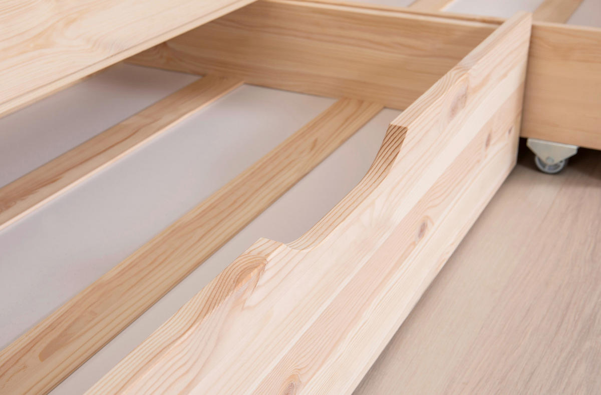 LIT SUPERPOSÉ 90/200 cm Naturfarben  - Naturfarben, Modern, Holz (90/200cm) - MID.YOU