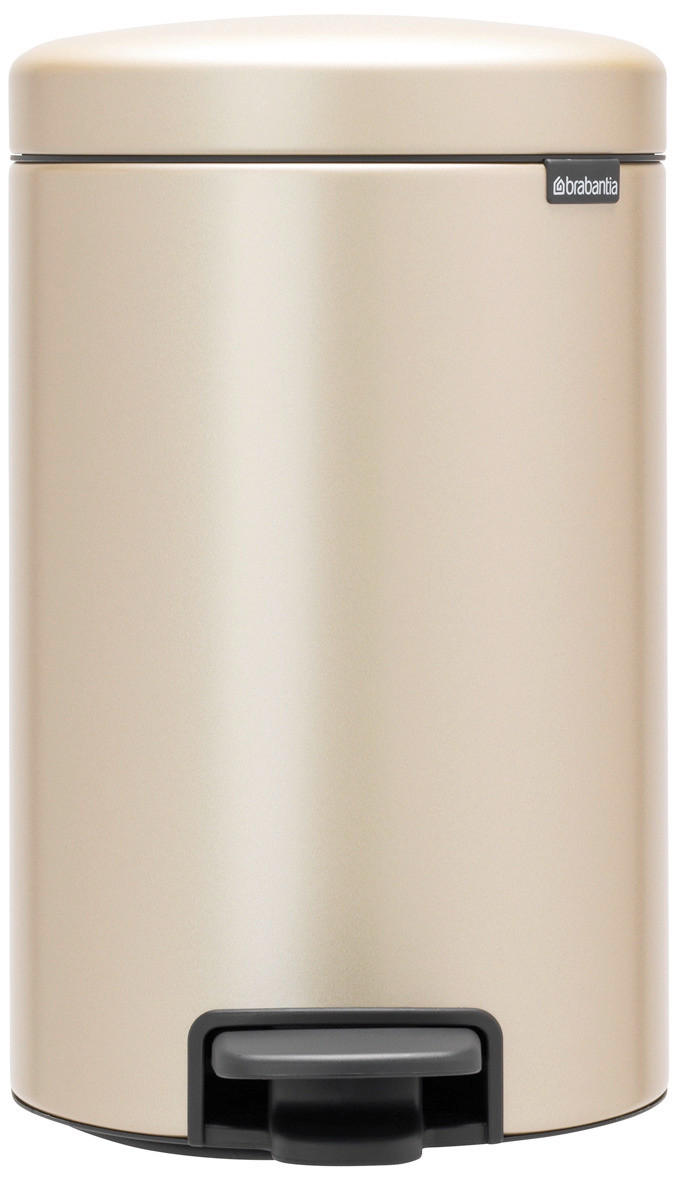 ABFALLEIMER NEW ICON 12 L  - Champagner, Basics, Kunststoff/Metall (25.1/41.1/33.8cm) - Brabantia