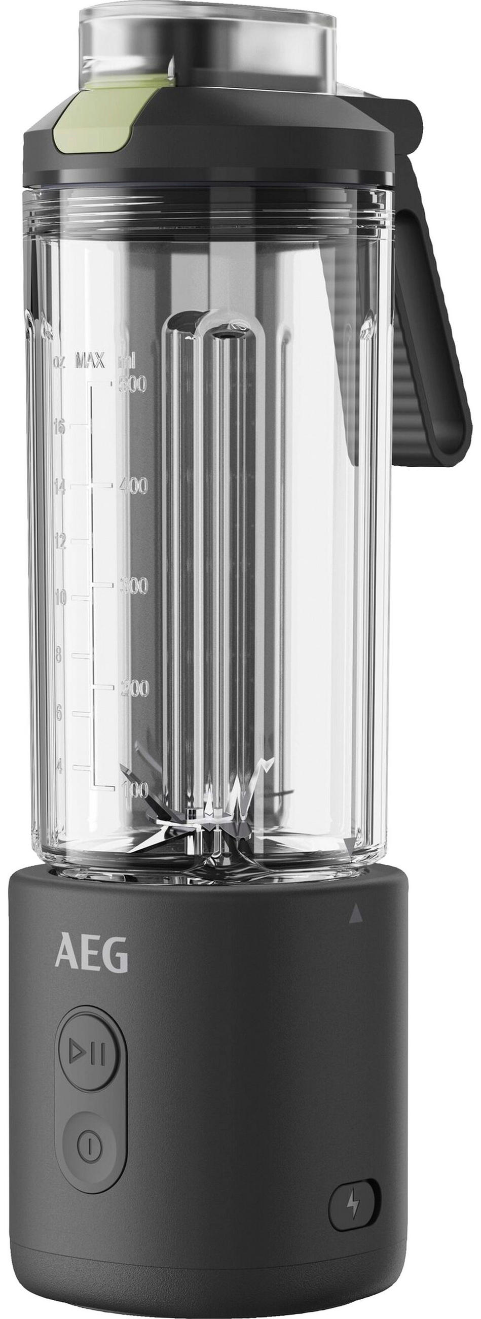SMOOTHIE MAKER  - Schwarz, Basics, Glas/Kunststoff (10,5/29,4/8,5cm) - AEG