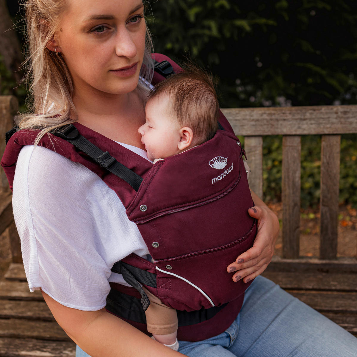 BABYTRAGE Manduca first  - Beere, Basics, Textil (One-Sizecm) - Wickelkinder Manduca