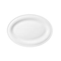 SERVÍROVACÍ PODNOS, keramika, 25,4/18,1/2,2 cm - bílá, Basics, keramika (25,4/18,1/2,2cm) - Seltmann Weiden