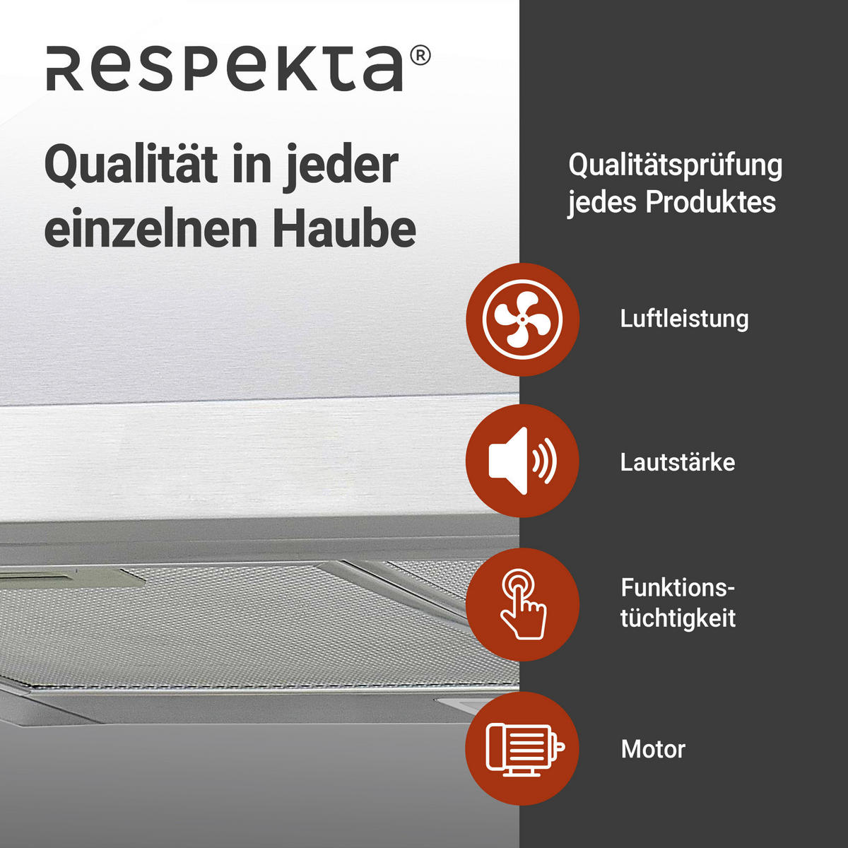 DUNSTABZUGSHAUBE CH22078IXB  - Edelstahlfarben, Trend, Metall (60/70-108/50cm) - Respekta