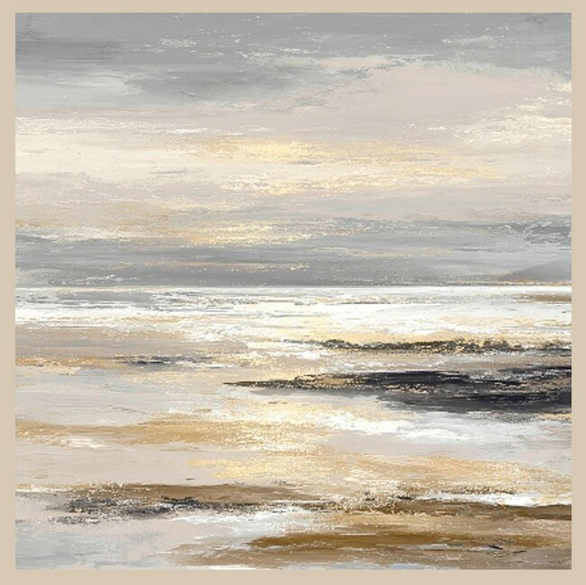 LEINWANDBILD Landschaft & Natur, Strand & Meer 55/55 cm  - Multicolor, Basics, Holz/Papier (55/55cm) - Euroart