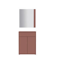 GARDEROBE  in 74,5/200/34,9 cm  - Terracotta, MODERN, Holzwerkstoff (74,5/200/34,9cm) - Carryhome