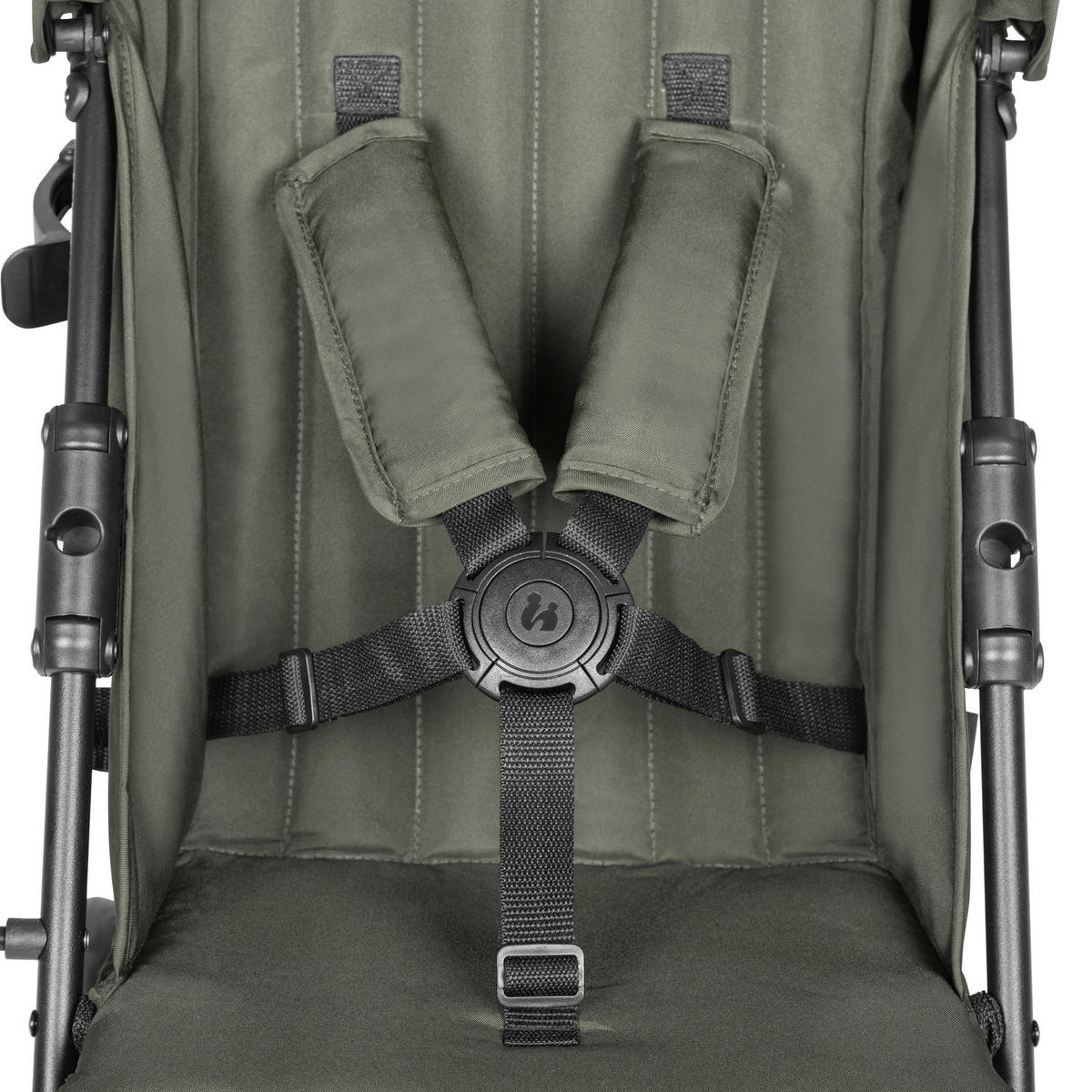 BUGGY Fold N Care  - Olivgrün, Basics (87/47/107cm) - Hauck