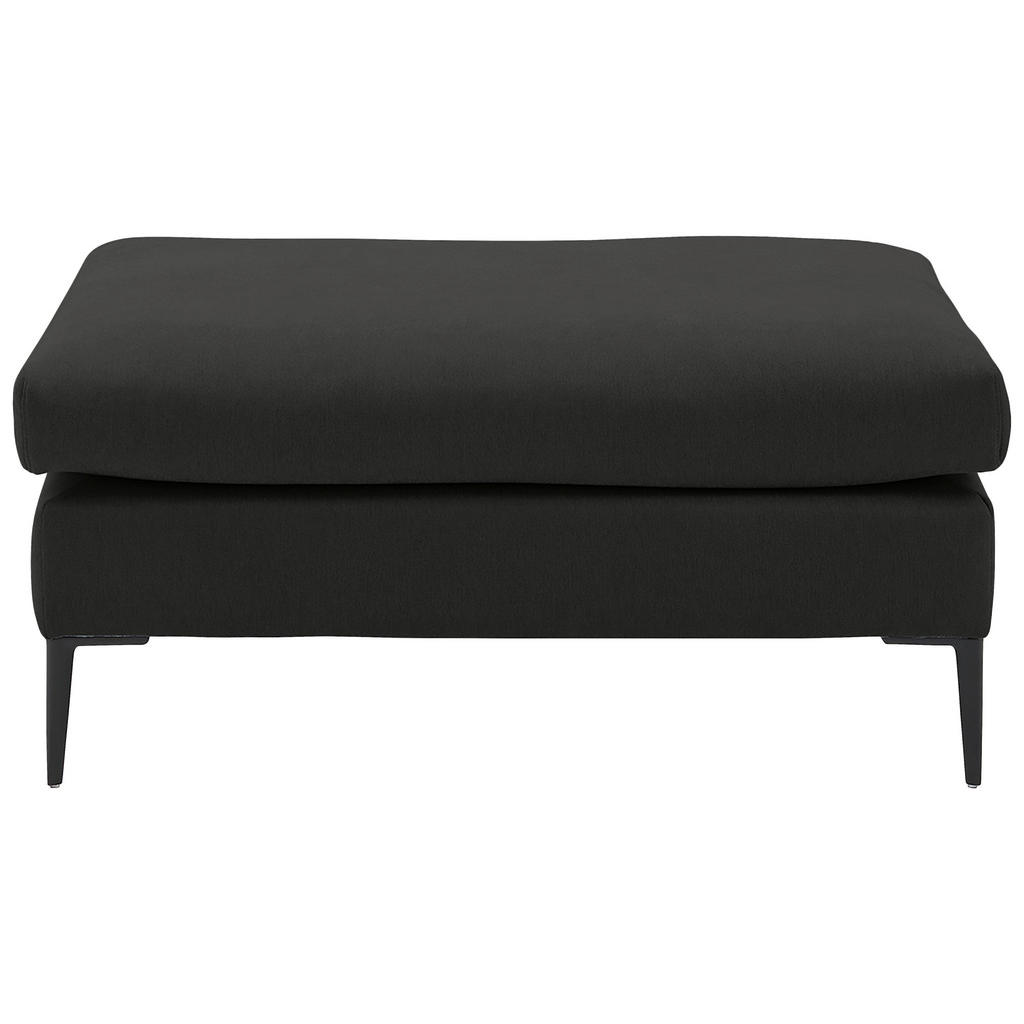 Thumbnail - Trendmanufaktur Hocker Aurora, Graphit, Textil, rechteckig, 100x43x69 cm, Made in EU, Stoffauswahl, Wohnzimmer, Hocker, ...