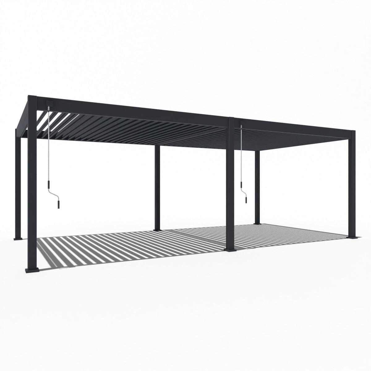 PERGOLA 360/720/255 cm   - Graphitfarben, Basics, Metall (360/720/255cm) - Gardenson