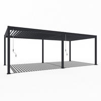 PERGOLA 360/720/255 cm   - Graphitfarben, Basics, Metall (360/720/255cm) - Gardenson