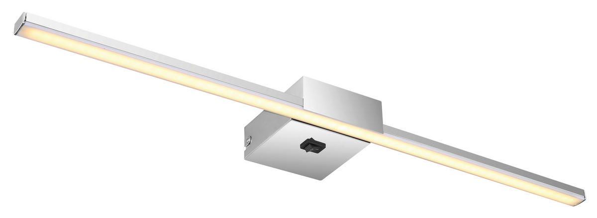 Aplică De Perete Pentru Baie - opal/culoare crom, Design, plastic/metal (61,5/11/3,7cm) - Globo