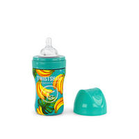 BABYFLASCHE 260 ml  - Türkis/Gelb, Trend, Kunststoff/Metall (7.6/7.6/16.5cm) - Twistshake